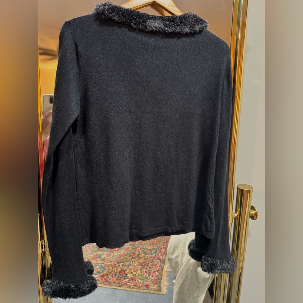 Preston & York Black Cardigan Sweater